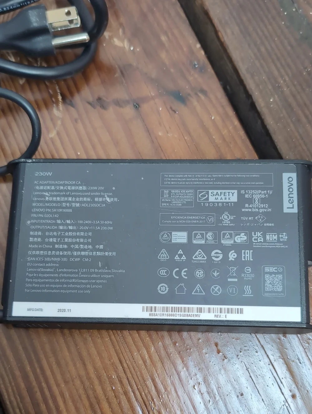 Lenovo Legion Slim 230W AC Adapter Laptop